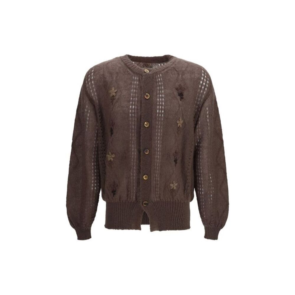Magliano Brown Mohair Men's Cardigan
